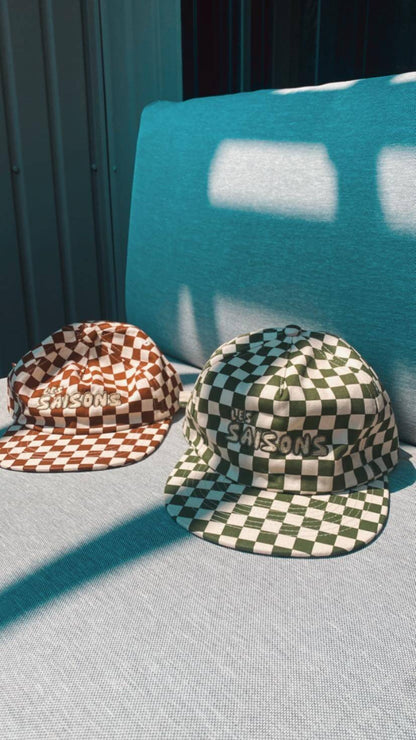 Checkers Retro Cap | Comfy | Vintage | Cotton - LesSaisons.co