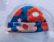 tuque en polar à motif fleuri_hiver_neige_fleece beanie flower pattern_snow_winter_Les Saisons