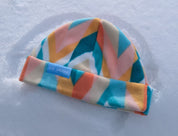 tuque en polar à motif géométrique_hiver_neige_fleece beanie geometric pattern_snow_winter_Les Saisons