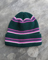 Green and Pink Retro lines | Beanie