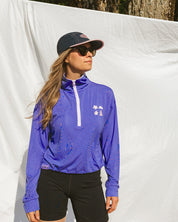 Quarter Zip en Bamboo Mauve 