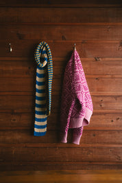 Les_Saisons_merinos scarf and merinos pink sweater_shack_winter_ski