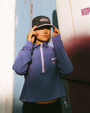 Quarter Zip en Bamboo Mauve 