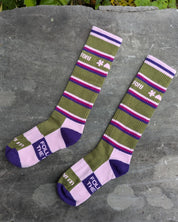 colorful Merino Socks les Saisons. stripes and active