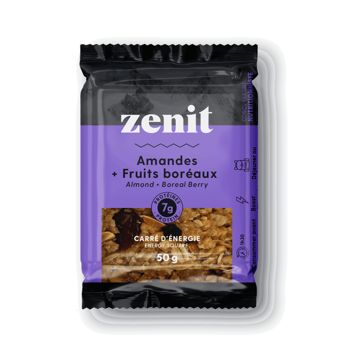 Zenit | Almond and Boreal Fruit Energy Squares