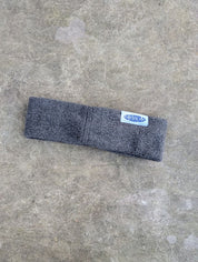 Solid gray fleece bandana