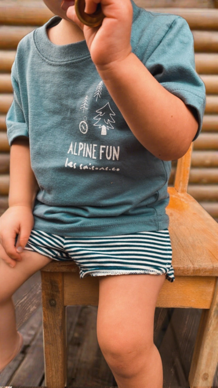 Tshirt Alpine Fun |  Version Camping  | Enfant (2 à 6 ans)