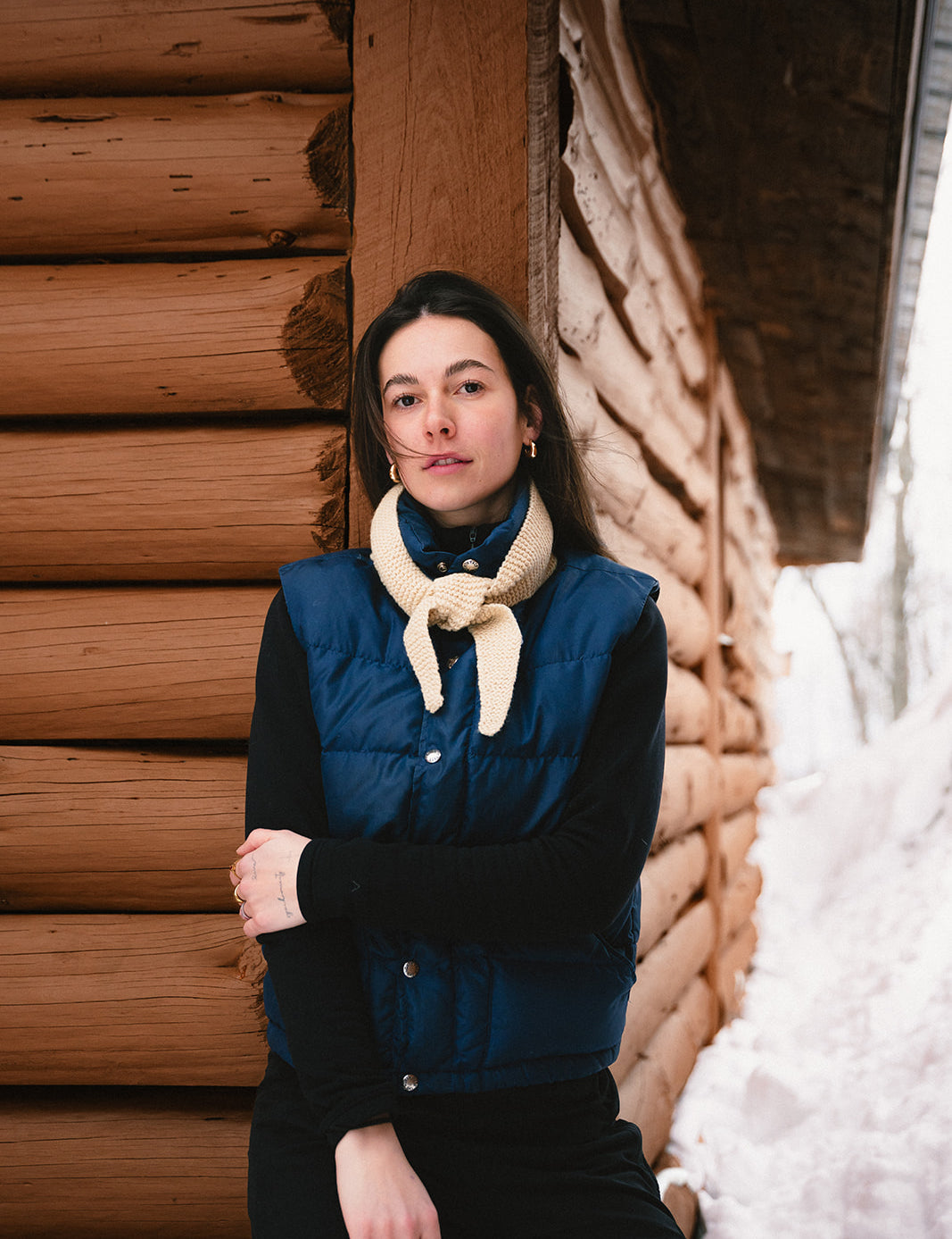 les_saisons_mini_scarf_beige_winter_fashion