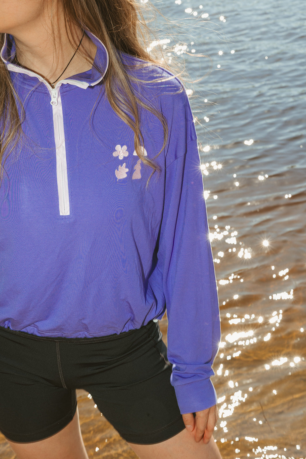 Quarter Zip en Bamboo Mauve 