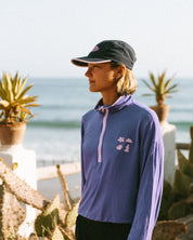 Quarter Zip en Bamboo Mauve 