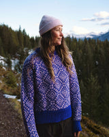 Tricot Mérino Violet | Fabriqué au Népal