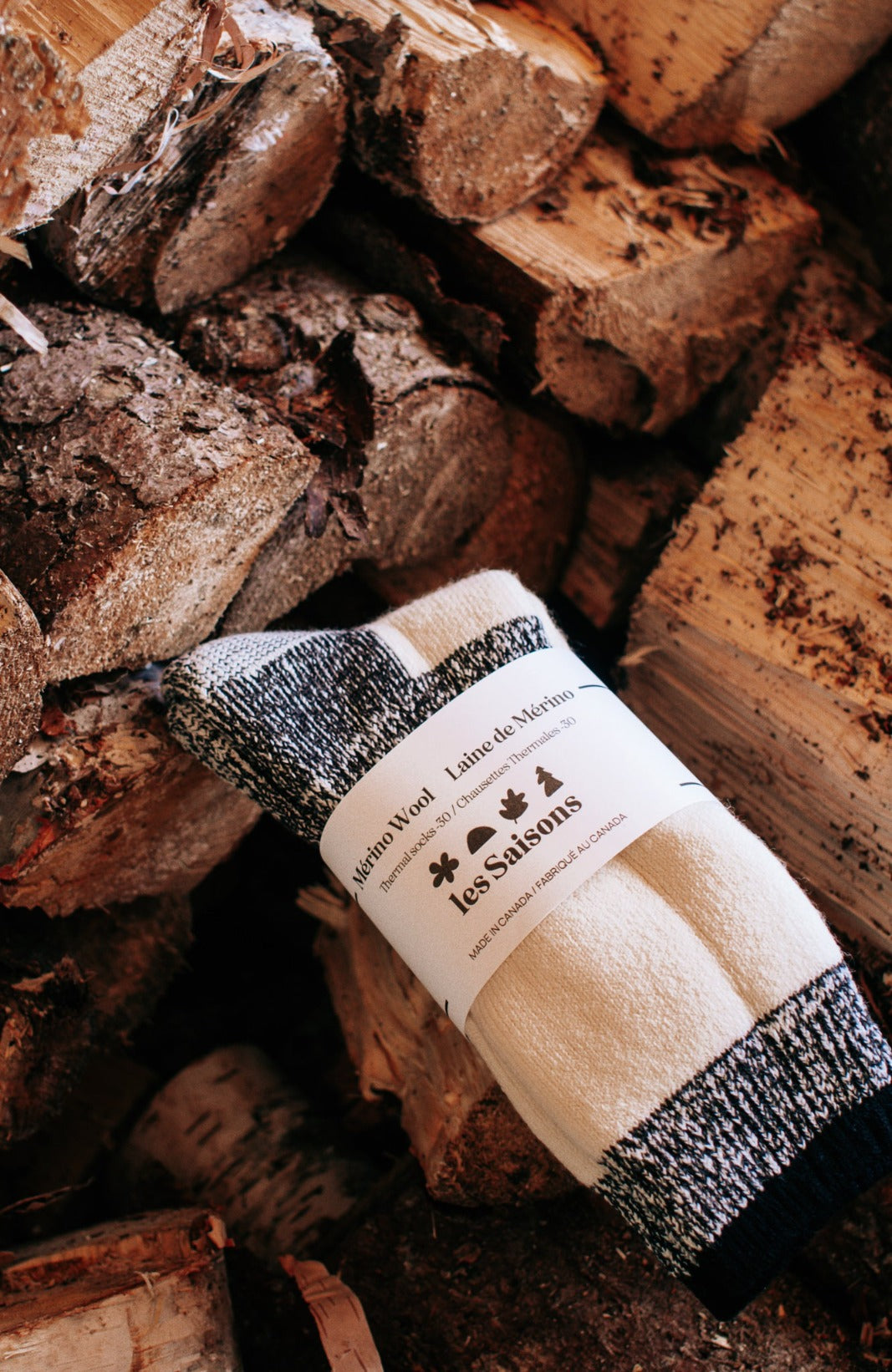 merino socks made in canada thermal -30 warm white