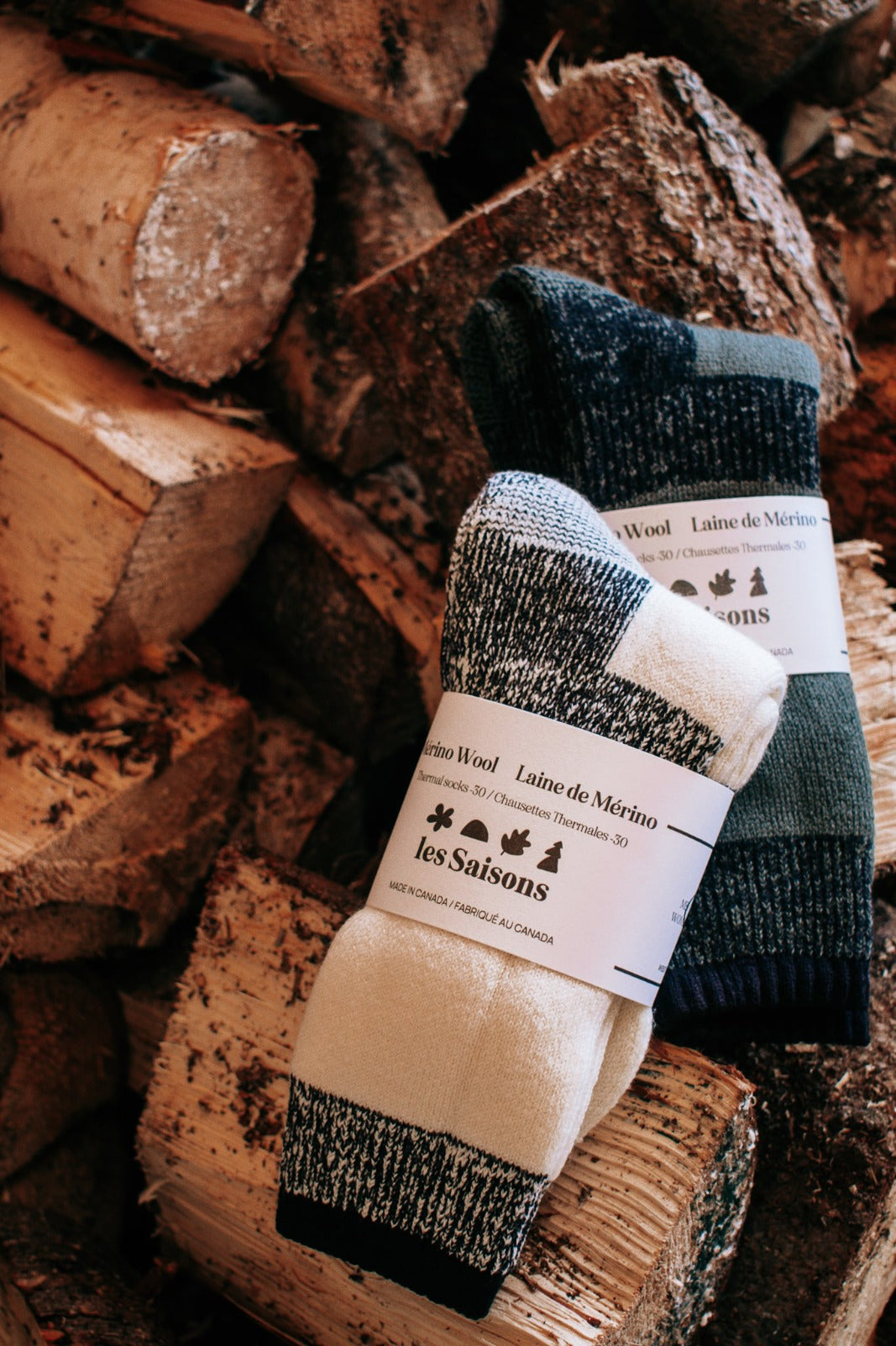 Chaussettes thermiques en Mérinos | Isolantes | Idéales pour les températures entre -5 °C et -30 °C