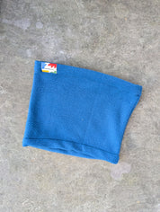 Solid blue fleece neck warmer