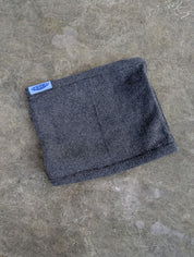 Solid gray fleece neck warmer