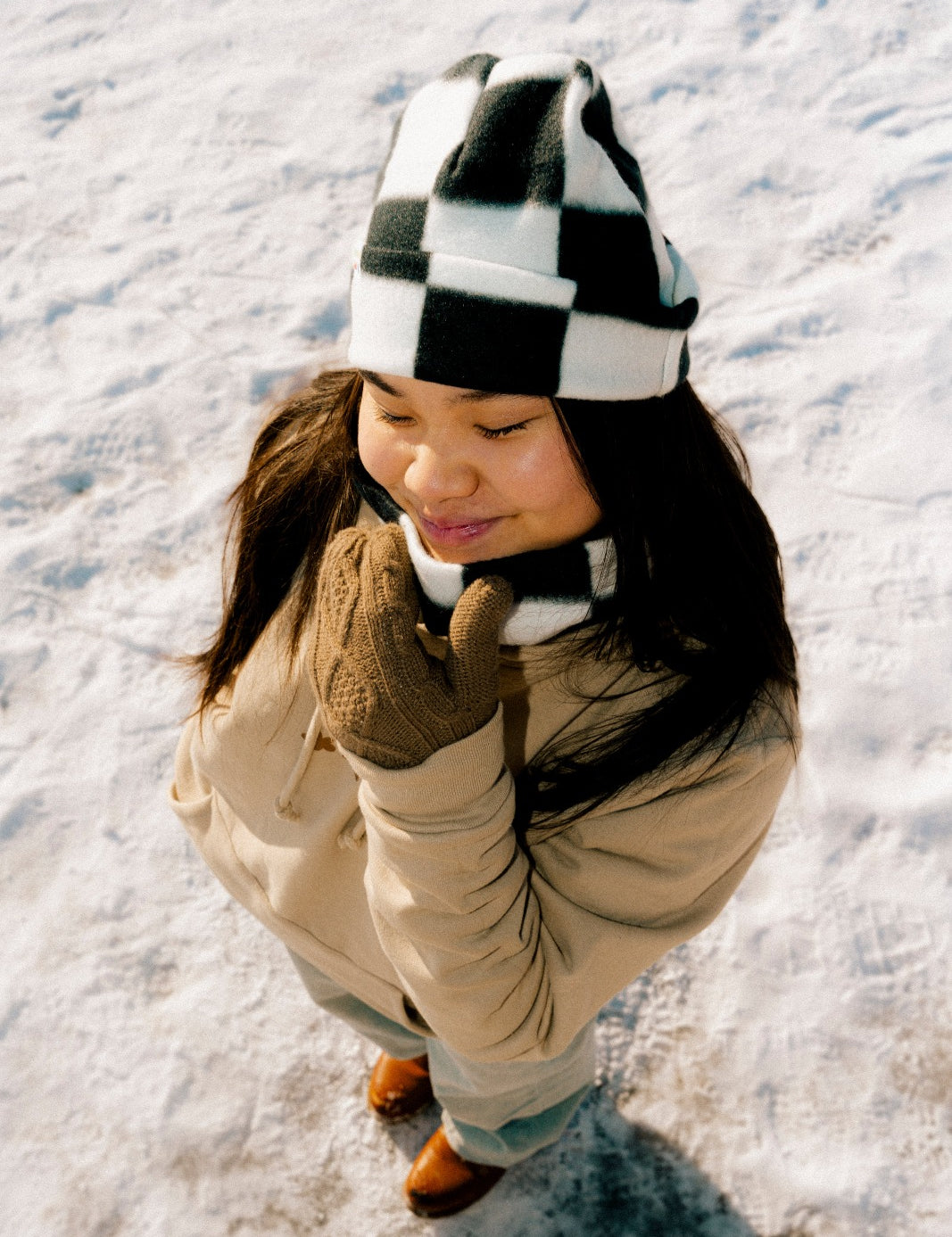 fleece neck warmer and fleece beanie. Made in Canada