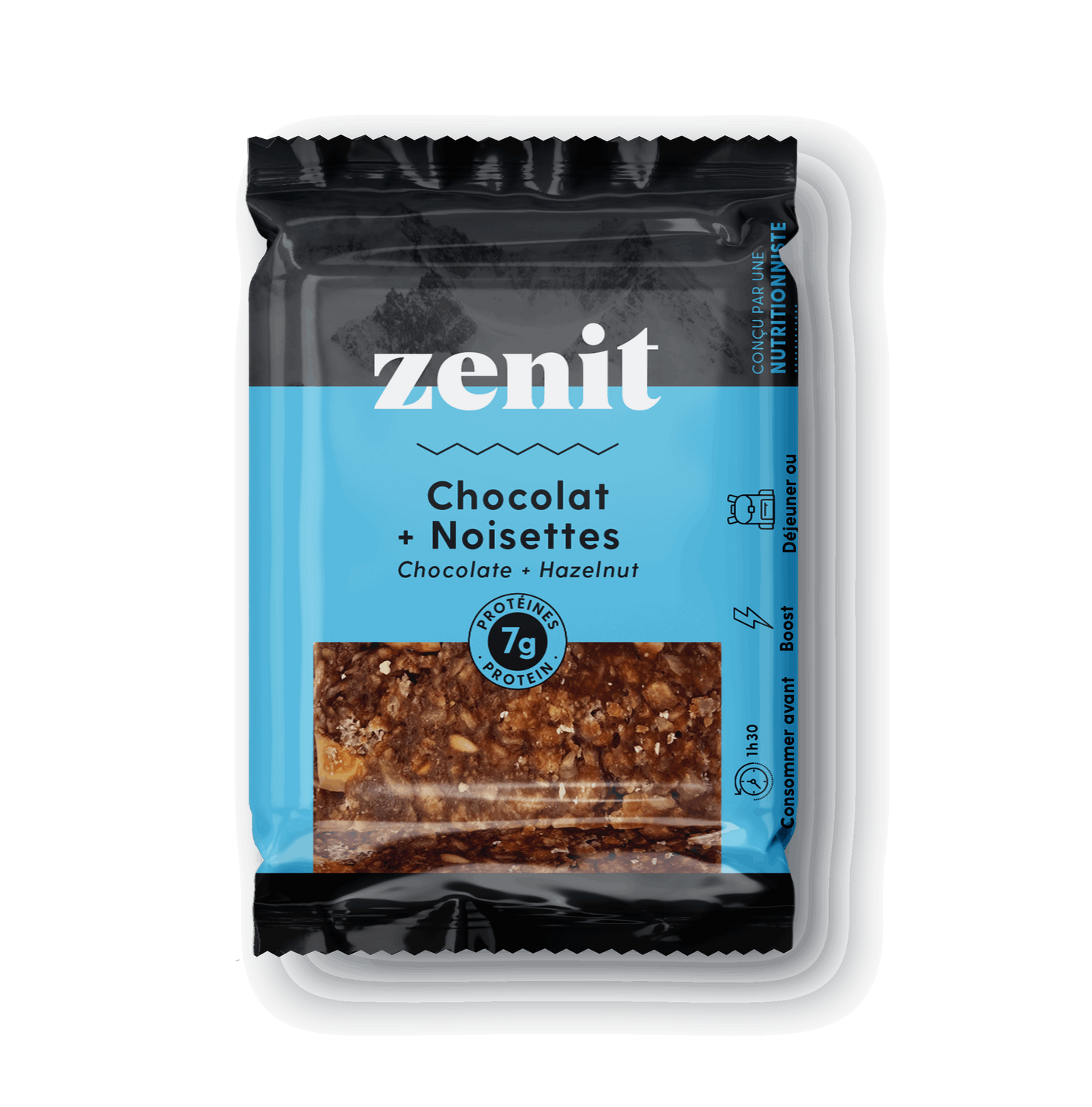 Energy squares chocolate and hazelnut from Zenit