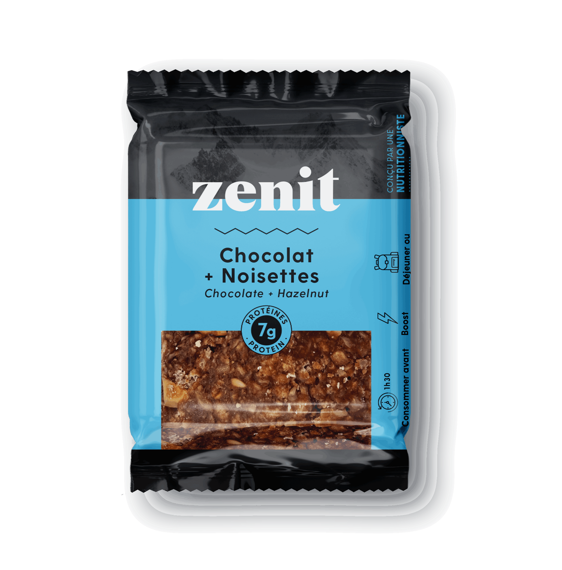 Energy squares chocolate and hazelnut from Zenit