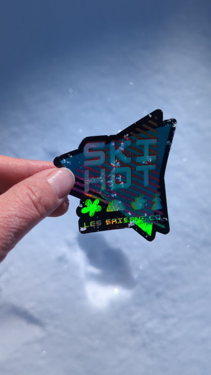 Autocollant Retro ''Ski Hot'' 