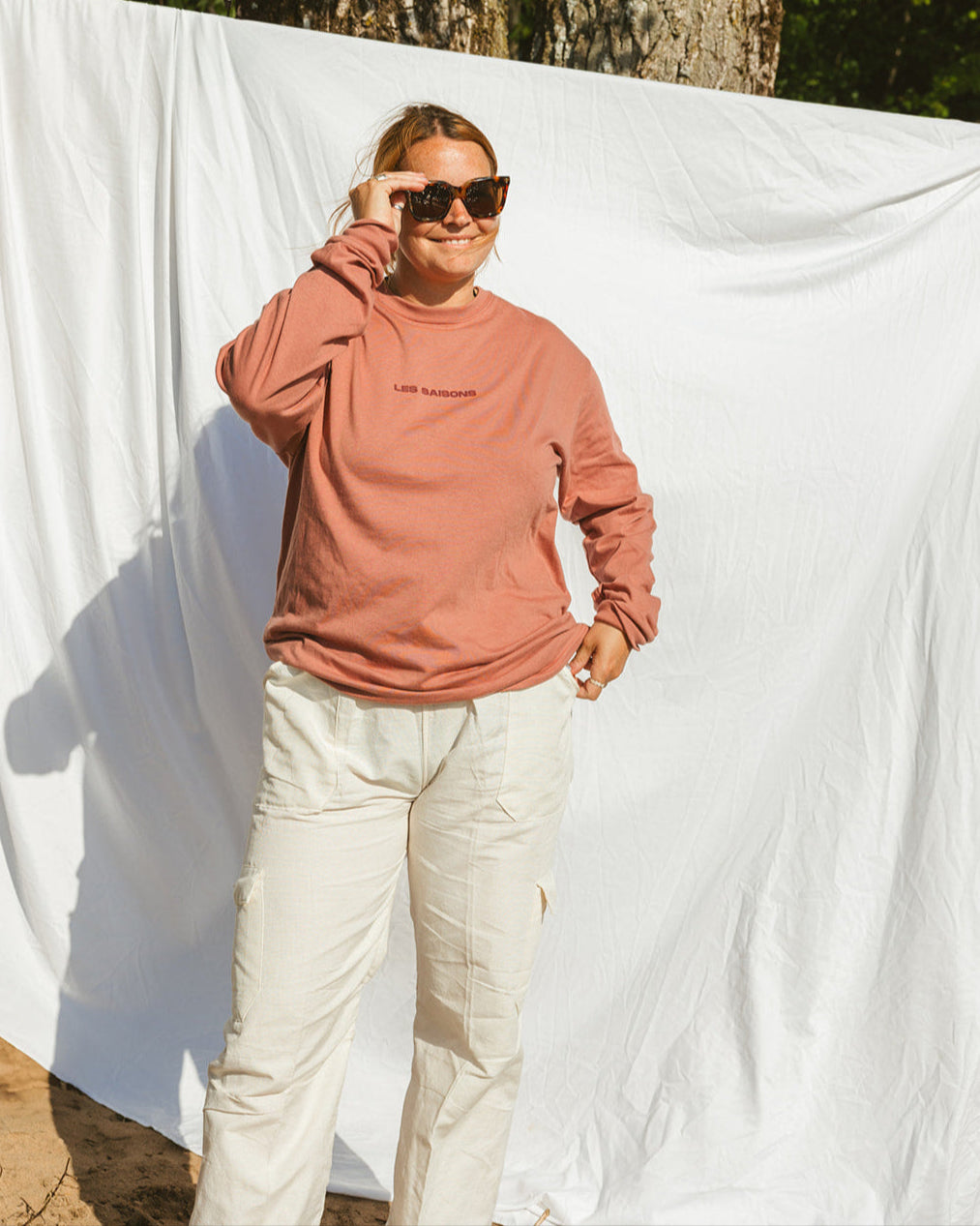 summer pants, elastic waistband, made in Ecuador, made ethically, cargo pants style, 100% cotton, pantalon d'été, taille élastique, fait en Équateur, fait de façon éthique, style pantalon cargo, Les Saisons